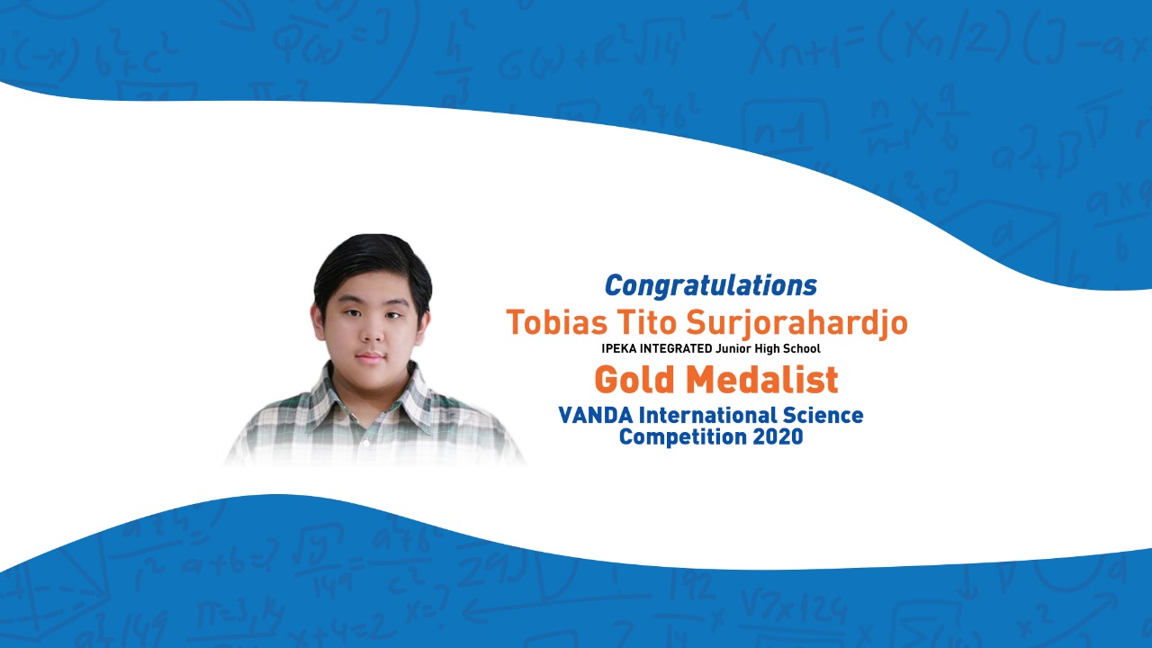 Tobias Tito Surjorahardjo Raih Medali Emas Vanda International Science